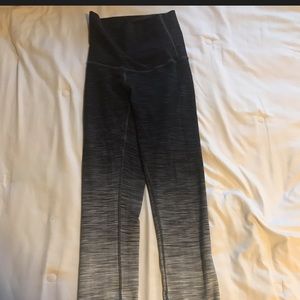 Grey and White LuLu Lemon legging